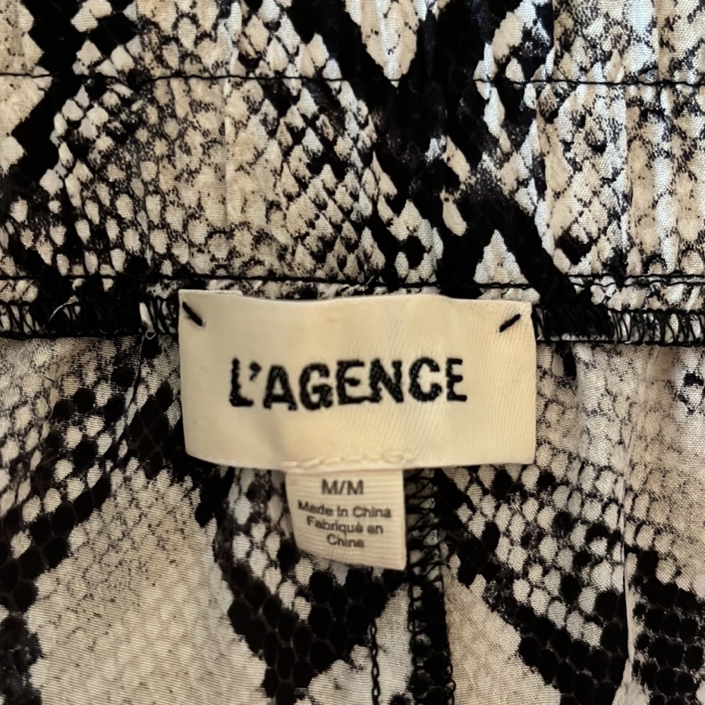 L’Agence Python Print Silk Pants - Picture 5 of 7